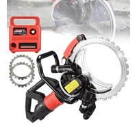 ZWJABYY Scie à béton annulaire, 3 000 TR/Min, Profondeur de Coupe de 11,4 Pouces, Moteur en cuivre Pur 8 980 W/9 500 W, scie à béton 16 Pouces, avec Pompe à Eau Intelligente,8980W-Sawblade*2