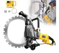 ZWJABYY Scie annulaire électrique 5000 W, rainureuse Murale, 2200 TR/Min, Profondeurs de Coupe de 11,4/15,4/19,3 Pouces, Refroidissement par Eau et Lame diamantée,49cm/19.3in