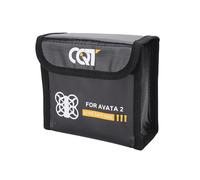 ZWLLKJGS Lipo Sac de sécurité anti-explosion pour batterie au lithium ignifuge Sac de rangement haute capacité pour Dji Avata 2 Drone Accessoires 12,7 x 5,3 x 10,2 cm (pour 3 piles)