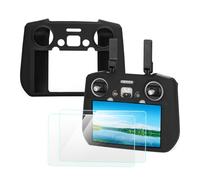 ZWLLKJGS RC Lot de 2 coques de protection en silicone + film HD pour DJI Flip/Mini 4 Pro/Air 3/Neo RC 2 Film pour manette Télécommande Accessoire