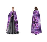 ZWLPNZZD Cape à capuche avec imprimé papillon violet prune longue et confortable pour Halloween, jeu de rôle, et plus encore, noir, taille unique