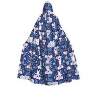 ZWLPNZZD Cape à capuche longue et confortable avec imprimé koala pour Halloween, jeu de rôle, fête, cosplay, costume pour homme et femme