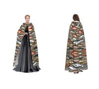 ZWLPNZZD Cape à capuche longue et confortable pour Halloween, jeu de rôle, et plus encore, noir, taille unique