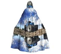 ZWLPNZZD Cape à capuche longue et confortable pour Halloween, jeu de rôle, fête, cosplay, costume pour homme et femme