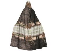 ZWLPNZZD Cape à capuche longue et confortable pour Halloween, jeu de rôle, fête, cosplay, costume pour homme et femme