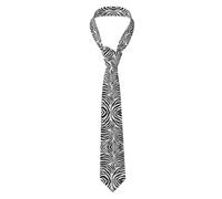 ZWLPNZZD Cravate pour homme imprimée zèbre pour les affaires, les mariages, les fêtes et un usage quotidien, Noir/blanc, taille unique