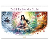 Zwölf Farben der Stille (Wandkalender 2027 DIN A3 quer), CALVENDO Monatskalender: Harmonie in Farbe und Gelassenheit