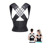 ZWOIVHE Cerviless Pro Correcteur de Posture - Soutien Dorsal pour Douleurs Nuque/Dos, Idéal Bureau/Conduite/Jeux/Ordinateur (Noir,3XL(130-160))