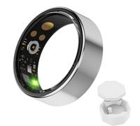 ZWOIVHE Health Tracker Smart Ring, Sleep Tracker; Smart Ring for Men and Women，no app Subscription - Noir, 9-(19mm) (Argenté-1,13-(22.3mm))
