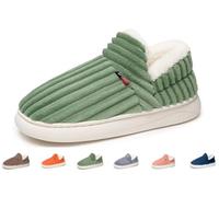 ZWOIVHE Mont Alpin Pantoufles Ultra Douillettes Unisexes，Conception En Forme De Nuage Rembourrée De Mousse À Mémoire De Forme Et Dotée D'un Traitement Antidérapant. (Grün,46-47)