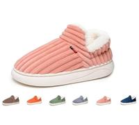 ZWOIVHE Mont Alpin Pantoufles Ultra Douillettes Unisexes，Conception En Forme De Nuage Rembourrée De Mousse À Mémoire De Forme Et Dotée D'un Traitement Antidérapant. (Rosa,44-45)