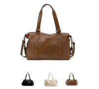 ZWOIVHE RAFA - Grand Sac À Main De Cours Élégant，fourre-tout En Cuir Pour Femme，Sac À Bandoulière Élégant Et Spacieux，Le Choix Idéal Pour Les Études Ou Les Voyages (Marron)