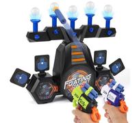 ZWOOS Cible pour Nerf, Cible Flottante Électrique Shooting Game, Cible Nerf Electronique, 2 Jouet Pistolet Cible Rechargeable, Jeux de Tir pour Enfants Paques, Noël, Cadeaux d'anniversaire