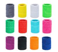 ZWOOS Sport026 Lot de 24 Bandeaux de Transpiration absorbants Unisexes pour Tennis, Squash, Badminton, Gymnase, Basket-Ball (mélange), Taille S