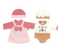 ZWOOS Vêtements de Poupée 35-43 cm, Ensemble de Vêtements avec Un Nœud Compatible avec Baby Born, Baby Annabell, Nenuco et Plus, Cadeaux pour Filles, Enfants, Lot de 2