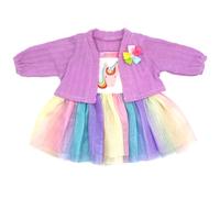 ZWOOS Vêtements de Poupée 50-55 cm, Jolie Tenue en Coton Compatible avec Reborn et Plus (Licorne)