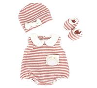 ZWOOS Vêtements de Poupée pour New Born Baby Poupée, Tenue de poupée avec Chapeau et Chaussettes pour Poupée 35-45 cm