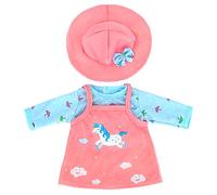 ZWOOS Vêtements de Poupée pour New Born Baby Poupée, Tenue de Poupée Motifs Licorne pour Poupée 35-45 cm