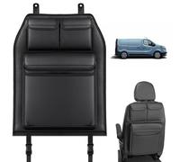 ZWPARTS Organiseur de Coffre pour Renault Trafic, Protection de Dossier de Siège Pliable avec 3 Poches Grande Capacité, Facile À Installer Idéal pour Voyages et Quotidien