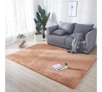 Zwpily Tapis de Salon Moderne Ultra Doux intérieur Moelleux Tapis de Salon adapté aux Enfants Chambre Home Decor Tapis de Chambre d'enfant Tapis en Fausse Fourrure de Lapin,Kaki,140x200 cm
