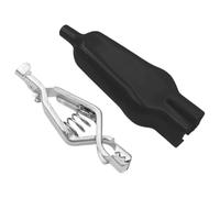 Zwpontia Lot de 10 pinces crocodiles de test - 75 mm - Équipement de test de sécurité avec housse de protection pour électriciens, techniciens professionnels, réparation automobile, chargement de