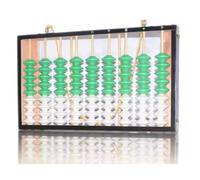 ZWQXZX Abacus Jeu 9 Chiffres Perles Boulier Chinois Éducation Mathématique Professeur Calculatrice Suspendu Enseignement Aide au Calcul