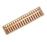 ZWQXZX Abacus Jeu Cadres De Comptage Boulier Chinois Standard À 17 Chiffres Calculatrice Chinoise Outil 5 Perles Aide au Calcul