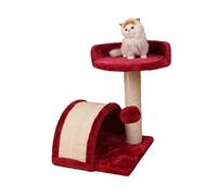 ZWQXZX Griffoir Arbre À Grimper pour Chat Cadre d'escalade pour Chat Litière pour Arbre À Plate-Forme De Saut pour Fournitures pour pour Animaux Compagnie(Rot)