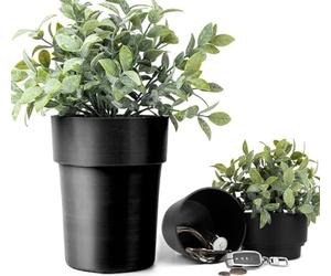 Zwsair Coffre Fort en Forme De Pot De Fleur avec Plantes, Coffre Fort Discret, Clé pour Cacher l'argent Et Les Objets, Cachette Secrete Coffre-Fort Secret pour Extérieur, Jardin, Bureau