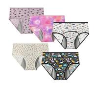 Zwsair Lot De 5 Culotte Anti Fuite Urinaire Femme Lavable Culotte Menstruelle Très Absorbante Tres Abondant Réutilisable Respirantes Nid d'abeille Flux Légère Réutilisables