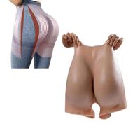 ZWSM Culotte Gainante en Silicone rehausse-Hanches Effet Push-up avec Entrejambe Ouvert pour Crossdresser Drag Queen,Light Beige,Thick hips_0.8cm
