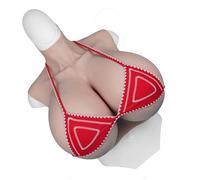 ZWSM Plastron en Silicone Faux Seins Formes mammaires H/K/S/Z Énormes Faux Seins pour travesti Drag Cosplay,Color1,S Cup