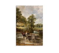 ZWSYHJ John Constable Hay CartRetro Peintures murales esthétiques sur toile, différents styles de gravure, décoration murale pour chambre à coucher, style sans cadre, 50 x 75 cm