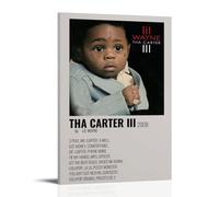 ZWSYHJ Lil Wayne Tha Carter III Peinture murale rétro esthétique sur toile pour chambre à coucher 40 x 60 cm