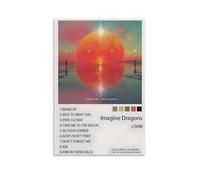 ZWSYHJ LOOM-Imagine Impression sur toile style rétro Dragons 30 x 45 cm