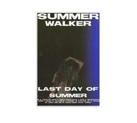 ZWSYHJ Summer Walker Last Day Of Summer Rétro Esthétique Toile Peintures murales Différents styles de gravure Décoration murale Chambre Sans cadre 50 x 75 cm