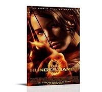 ZWSYHJ The Hunger Games Peinture murale rétro esthétique sur toile Différents styles de gravure Décoration murale pour chambre à coucher Style cadre 50 x 75 cm