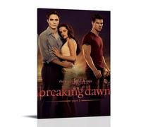 ZWSYHJ The Twilight Saga Breaking Dawn Peinture murale rétro sur toile avec différents styles de décoration murale pour chambre à coucher Style cadre 50 x 75 cm