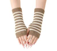 ZWTPGKRD 2lotsTouchscreens Friendly Gloves Daily Commute Mittens Shopping Knitting For Cold Weather Personality Styles, kaki, taille unique