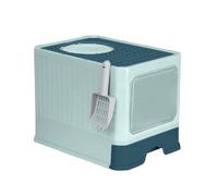 ZWTPGKRD Bac à litière pour chats - Ne colle pas - Surface lisse - Grand format