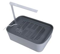 ZWTPGKRD Baignoire électrique USB pour perroquets - Pour la maison - Alimentation à plumes - Avec contrôle facile des flux d'eau - Grand bain pour perruches