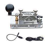 ZWTPGKRD Beginner Friendly Morse Code Telegraph for Easy Learning Morse Code Fundamental Metal Construction Practice Stable