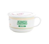 ZWTPGKRD Bol à soupe japonais en céramique avec couvercle de suivi du temps, 2 options de taille, motif dessin animé, poignée facile à prendre en main pour la maison, salle à manger, bol à ramen