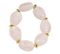 ZWTPGKRD Bracelet élastique extensible unique ovale en acrylique pour une tenue décontractée et formelle, polyvalent au quotidien, taille unique, Comme décrit