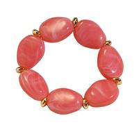 ZWTPGKRD Bracelet élastique extensible unique ovale en acrylique pour une tenue décontractée et formelle, polyvalent au quotidien, taille unique, Comme décrit