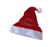 ZWTPGKRD Chapeau de Père Noël unisexe en peluche confortable et unique en peluche de dessin animé pour adulte - Cadeau de Nouvel An - Chapeau pour adulte - Chapeaux en velours colorés coupe-vent