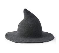 ZWTPGKRD Chapeau de sorcière d'hiver en fausse laine tricotée pour femme