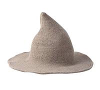 ZWTPGKRD Chapeau de sorcière d'hiver en fausse laine tricotée pour femme