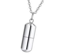 ZWTPGKRD Collier simple pour cendres d'urne pour animal domestique - Médaillon funéraire pour chien