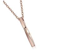 ZWTPGKRD Collier urne en métal antirouille avec médaillon moderne pour souvenir et ami perdu